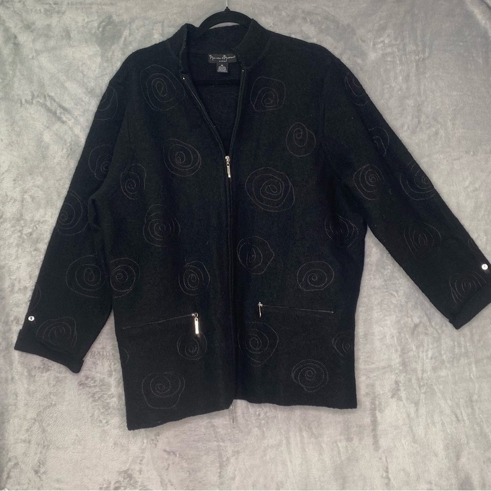 Mercer And Madison 100% Wool Fleece Jacket Spiral Jack Nightmare Before Sz 2X